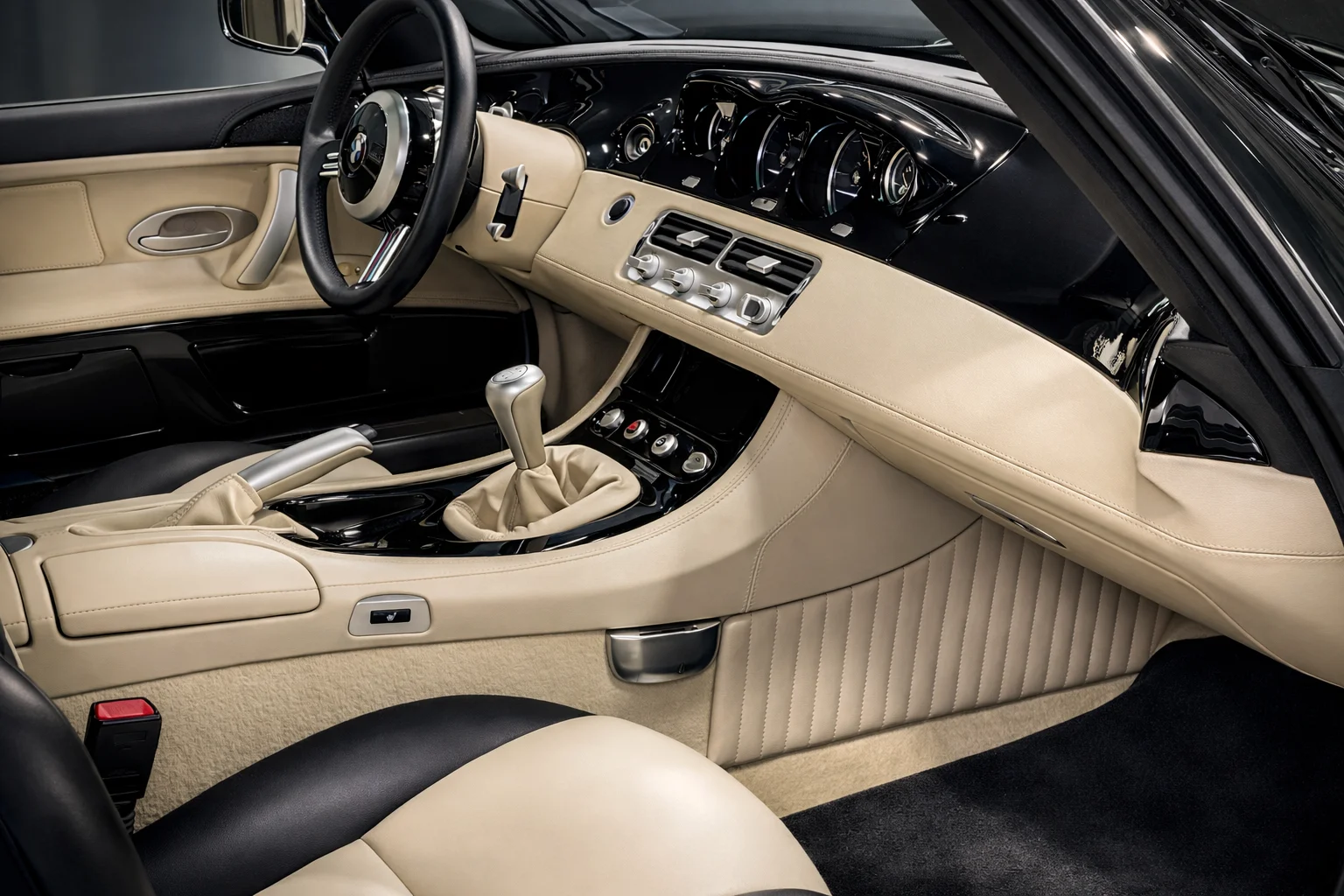 BMW Z8 · Klassisches Cockpit und Lederausstattung