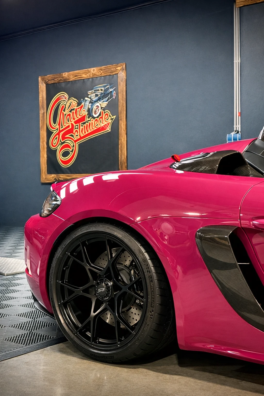 Porsche Spyder RS – Detailansicht der Fahrzeugfront
